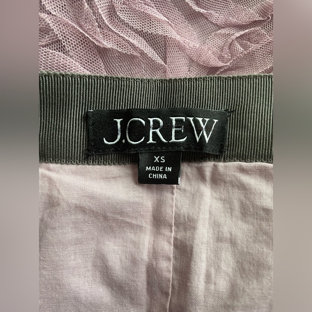 New J.Crew Women Purple Floral Design Skirt Size XS - Picture 4 of 5